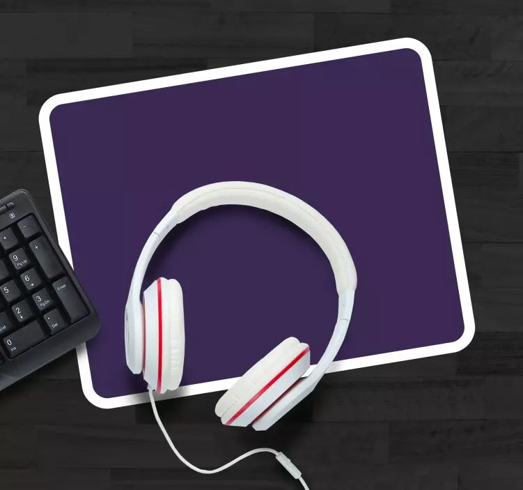 Mouse pad com texturas e padrões fones em superfície - TenStickers