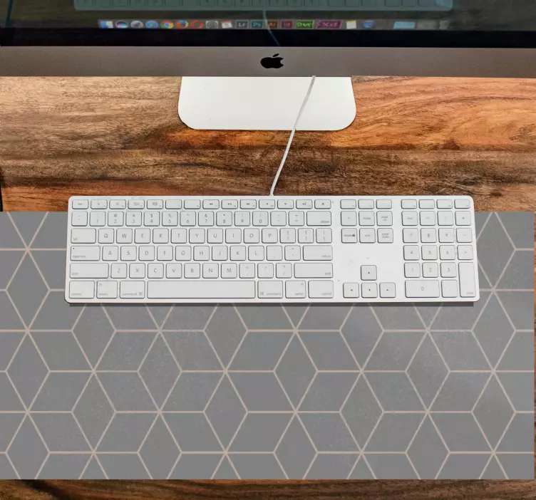 Mouse pad com texturas e padrões hexagonais - TenStickers