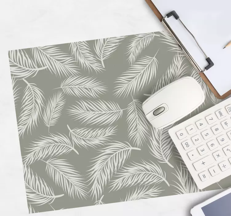 Mouse pad com texturas e padrões inspirado na folhagem - TenStickers