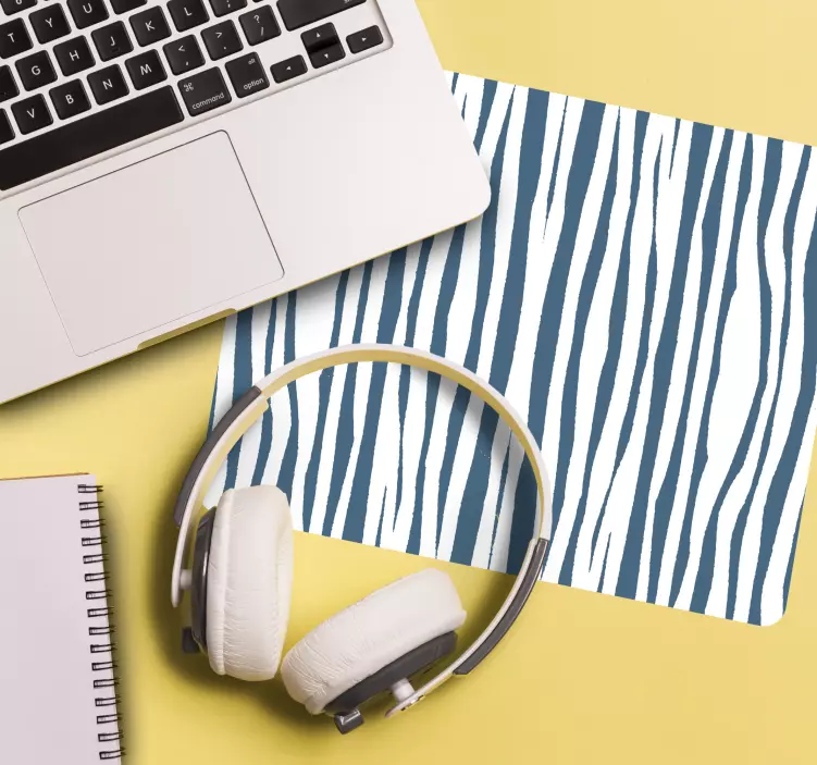 Mouse pad com texturas e padrões listras elegantes - TenStickers