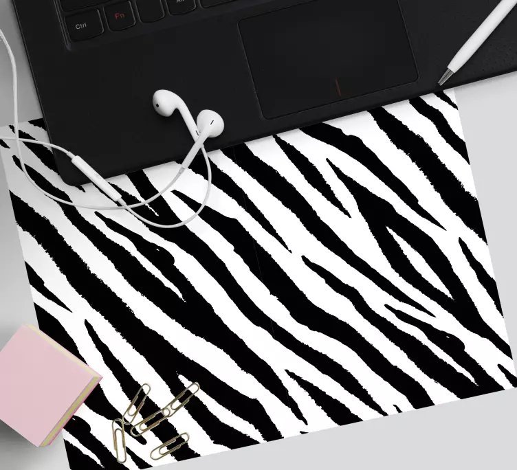 Mouse pad com texturas e padrões listras negras bold - TenStickers