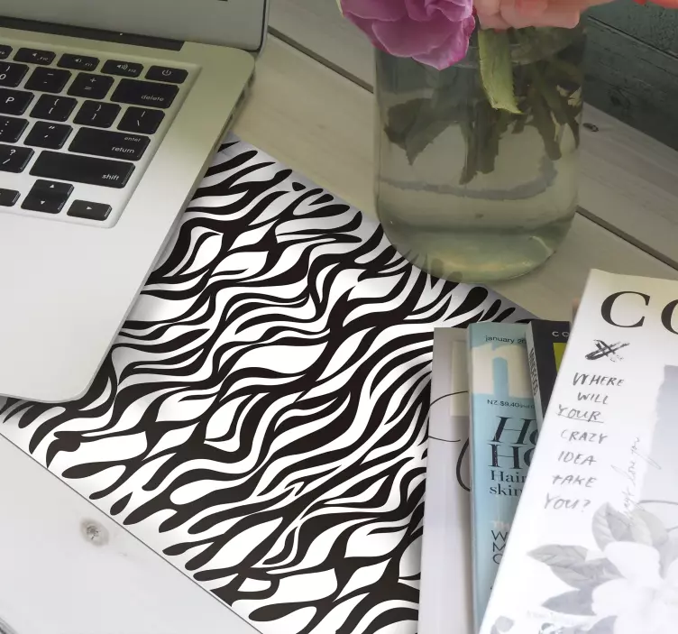 Mouse pad com texturas e padrões ondas abstratas fluídas - TenStickers