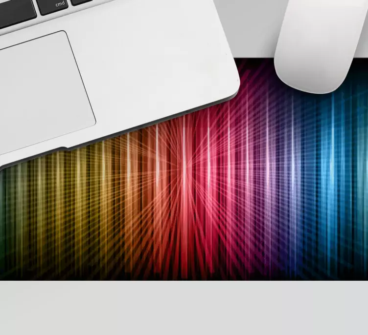 Mouse pad com texturas e padrões ondas de cores vibrantes - TenStickers