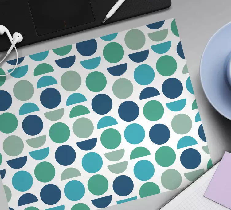 Mouse pad com texturas e padrões padrão circular colorido - TenStickers
