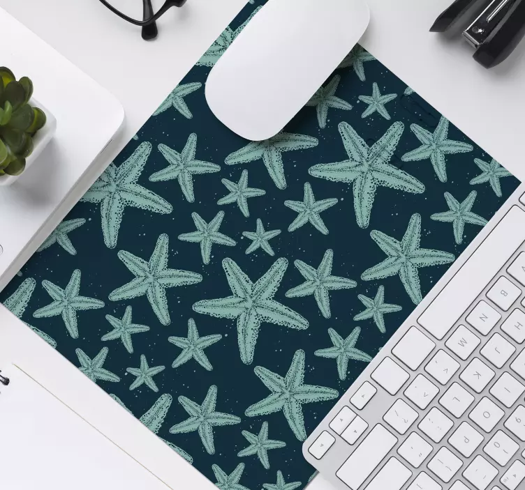 Mouse pad com texturas e padrões padrão de estrela do mar - TenStickers
