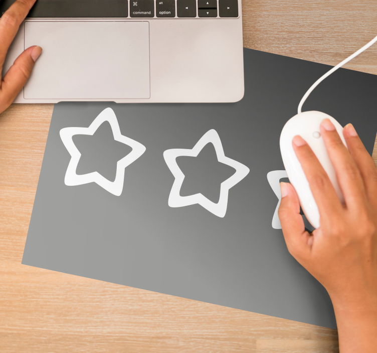 Mouse pad com texturas e padrões estrelas estilosas - TenStickers