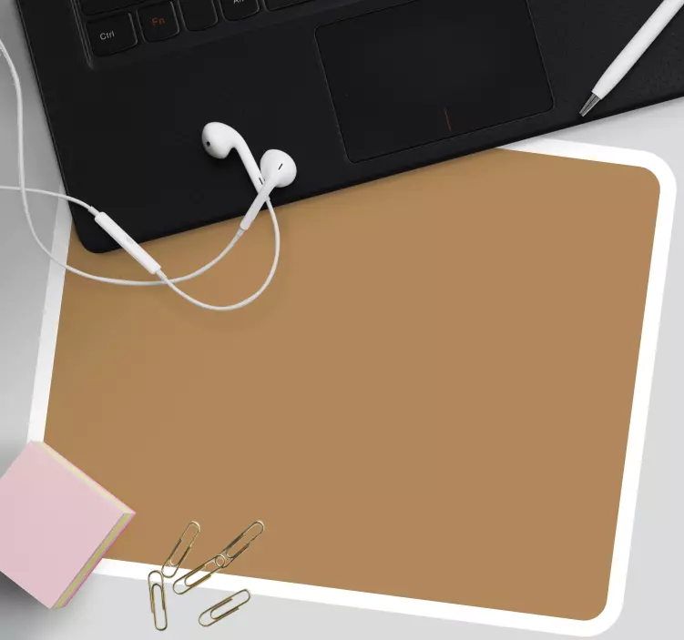 Mouse pad com texturas e padrões superfície marrom simples - TenStickers