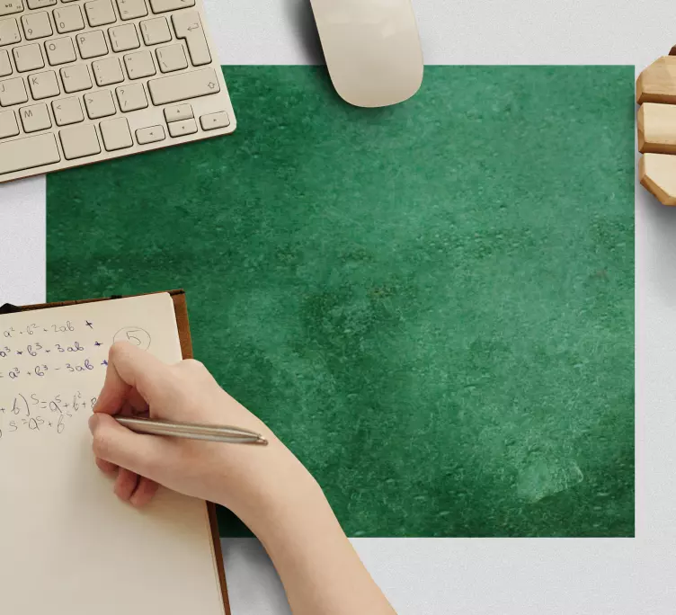 Mouse pad com texturas e padrões superfície verde simples - TenStickers