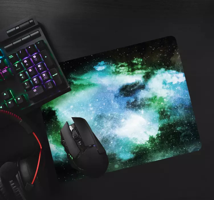 Mouse pad com texturas e padrões tema espiral galáctica - TenStickers