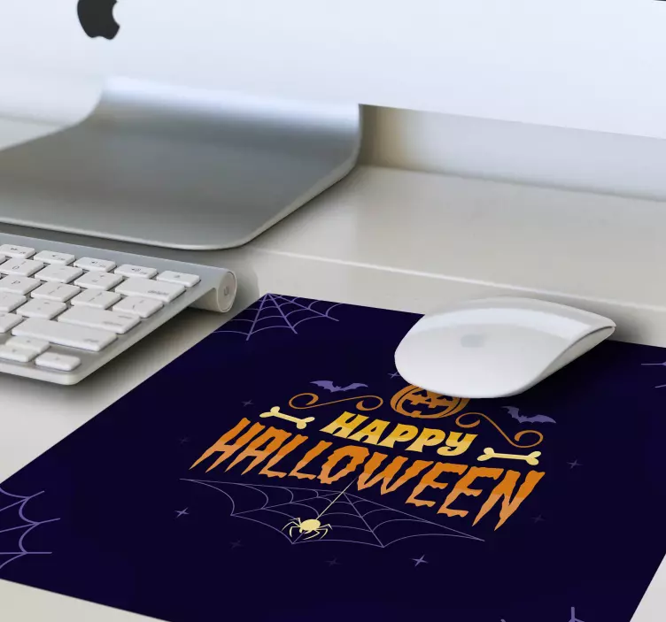 Mouse pad com texturas e padrões tema halloween assustador - TenStickers