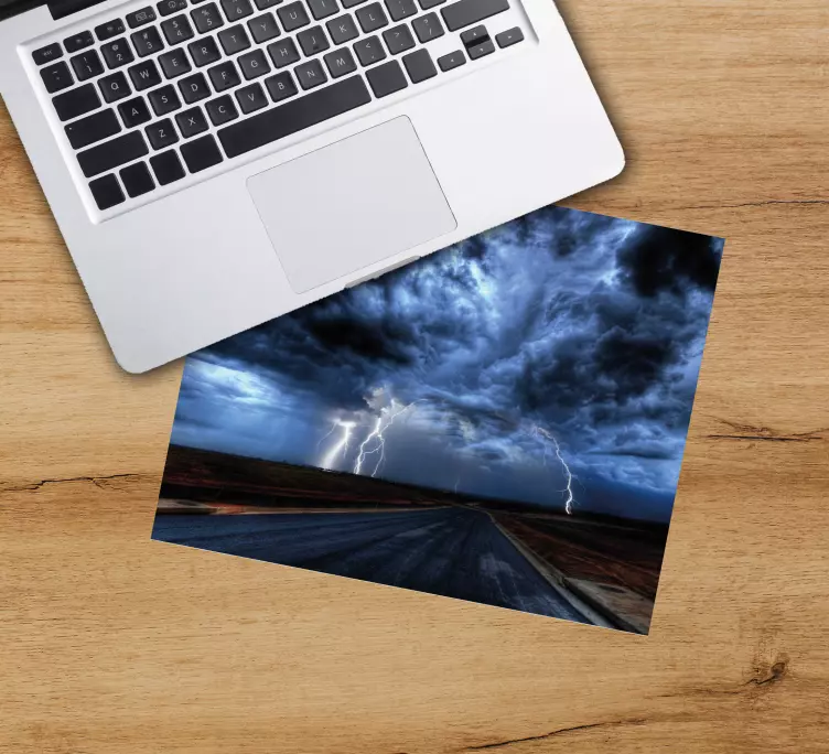Mouse pad de gaming cena de estrada tempestuosa - TenStickers