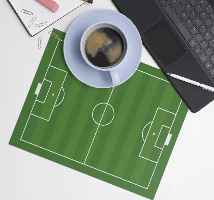 Mouse pad de gaming com layout de campo de futebol - TenStickers
