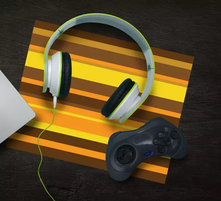 Mouse pad de gaming com padrão listrado ousado - TenStickers
