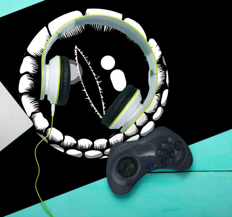 Mouse pad de gaming ilustração de criatura feroz - TenStickers