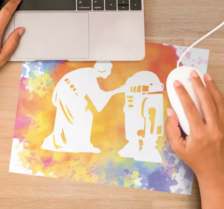 Mouse pad de gaming interação robótica icônica - TenStickers