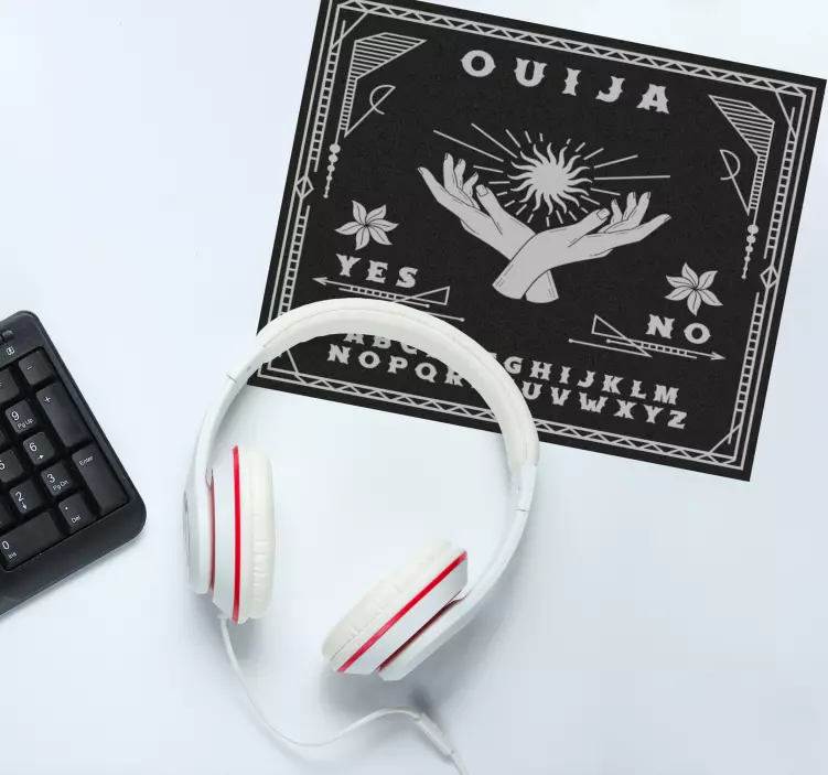 Mouse pad de gaming mãos da tábua ouija - TenStickers