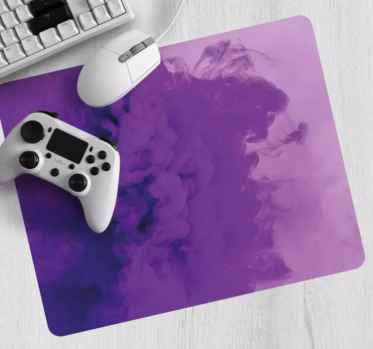 Mouse pad de gaming redemoinho roxo abstrato - TenStickers