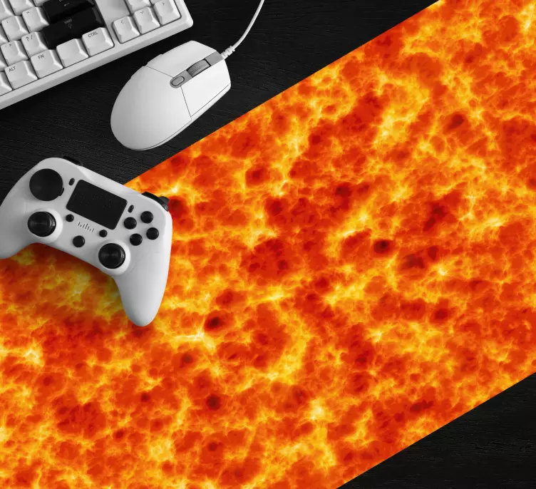 Mouse pad de gaming textura de lava ardente - TenStickers