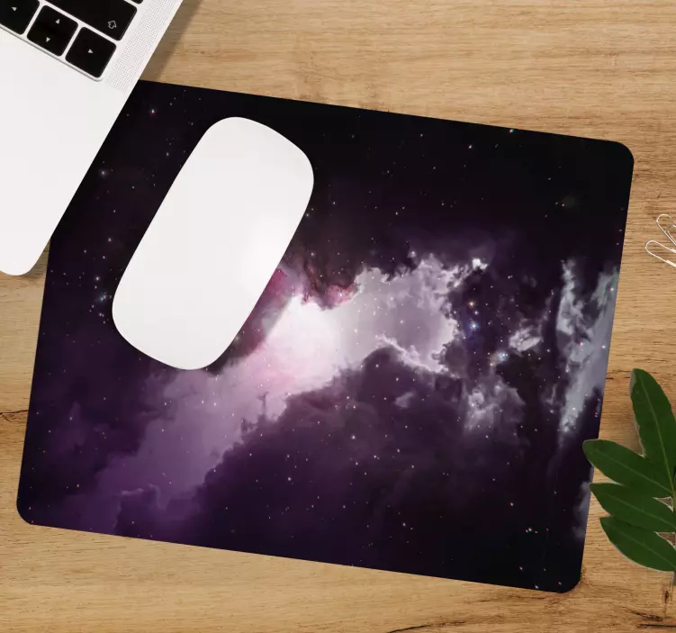Mouse pad mapa mundo cena de nebulosa cósmica - TenStickers