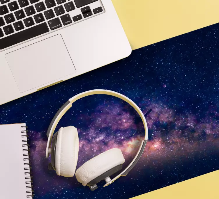 Mouse pad mapa mundo design céu cósmico - TenStickers