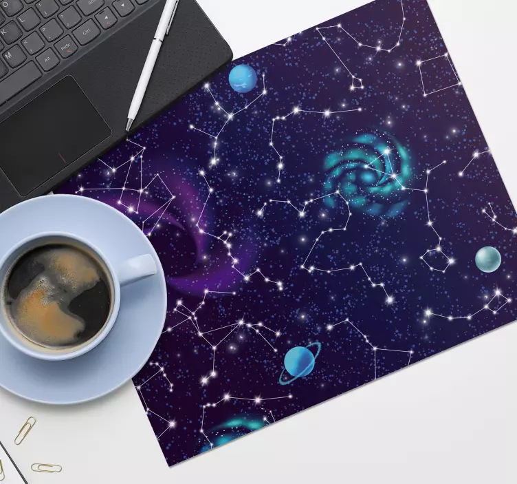 Mouse pad mapa mundo universo estelar cósmico - TenStickers