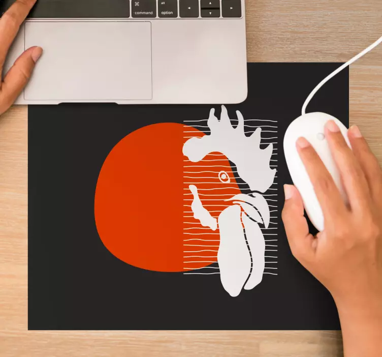 Mouse pad originais abstrato vermelho bold - TenStickers