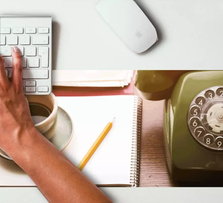 Mouse pad originais arranjo de telefone vintage - TenStickers