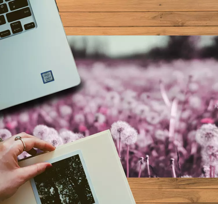 Mouse pad originais campo de dente de leão - TenStickers