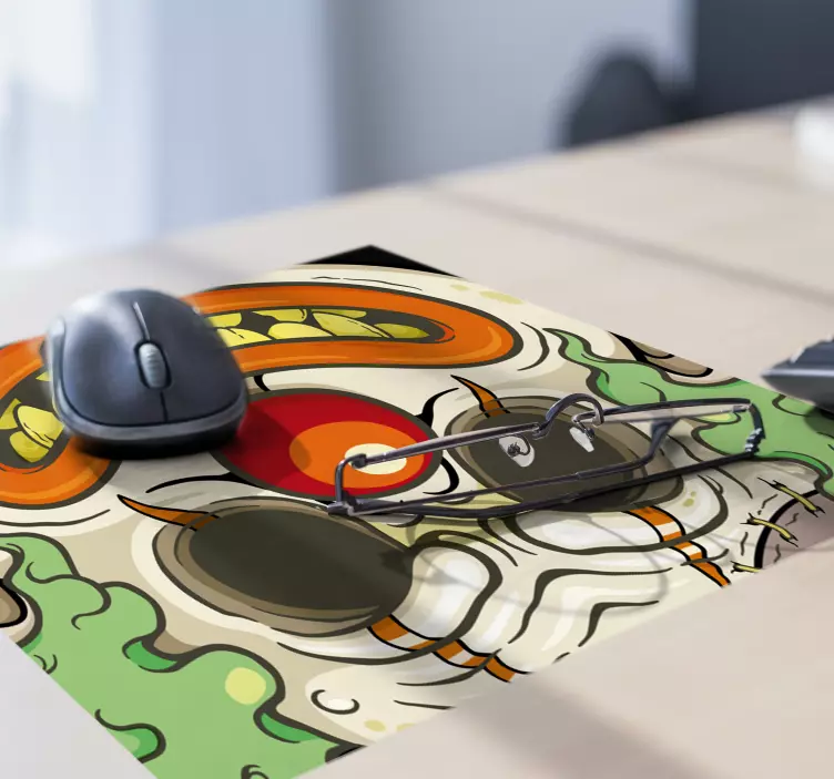 Mouse pad originais cara de palhaço assustador - TenStickers