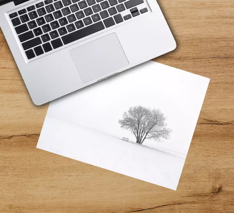 Mouse pad originais cena da Árvore solitária - TenStickers