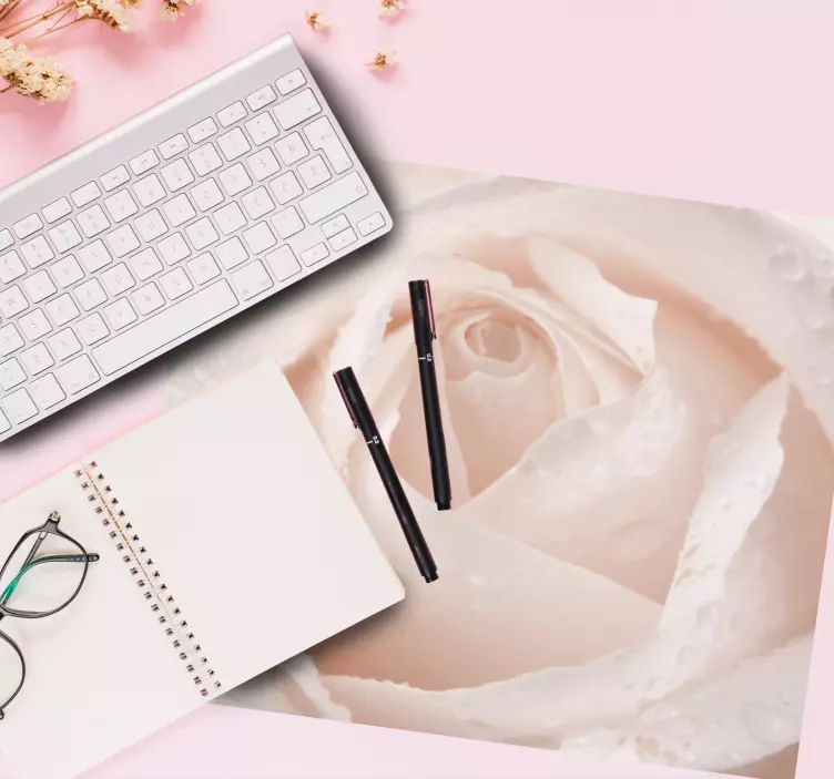 Mouse pad originais close-up floral delicado - TenStickers