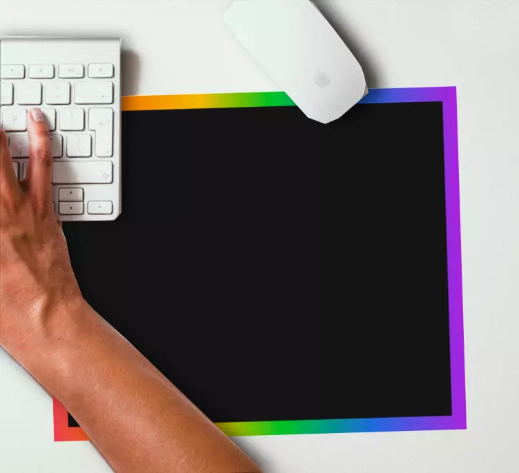 Mouse pad originais com borda colorida - TenStickers
