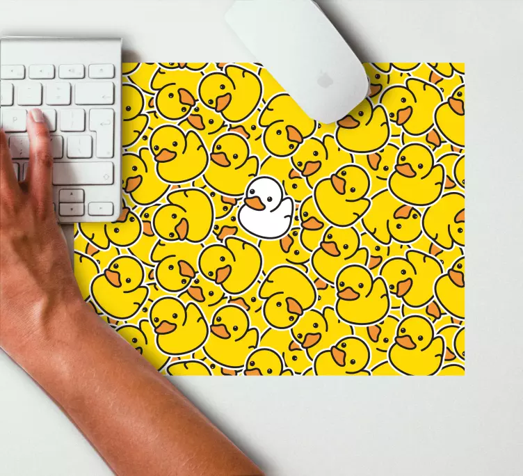 Mouse pad originais com estampa de pato fofo - TenStickers