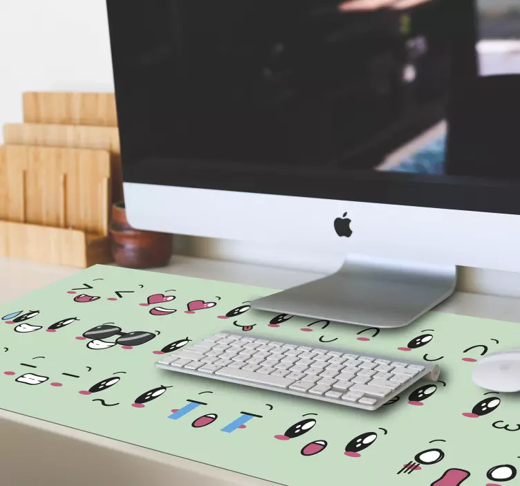 Mouse pad originais com expressões faciais - TenStickers
