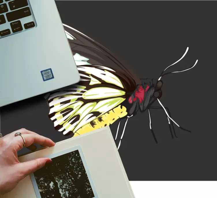 Mouse pad originais com ilustração de borboleta estilizada - TenStickers