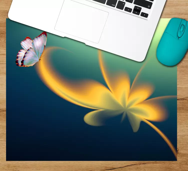 Mouse pad originais com motivo floral elegante - TenStickers