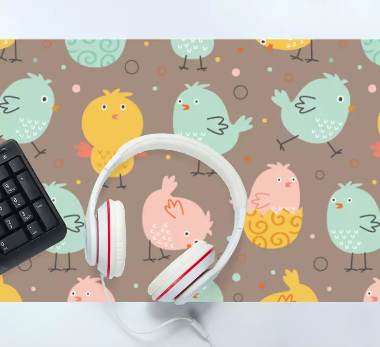 Mouse pad originais com motivos aviários vibrantes - TenStickers