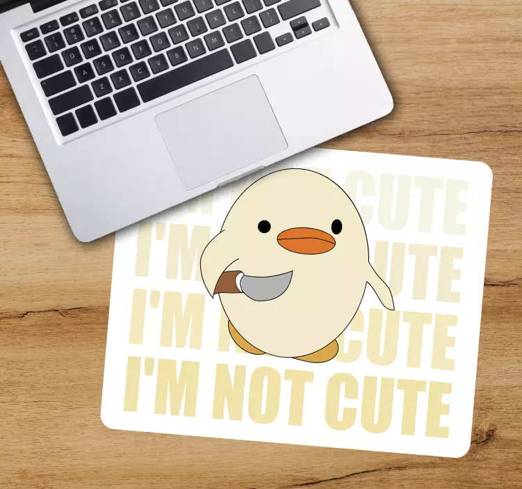 Mouse pad originais com personagem pato fofo - TenStickers