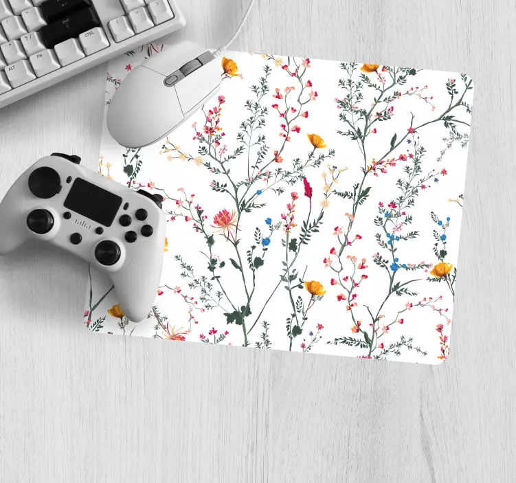 Mouse pad originais com superfície texturizada botânica - TenStickers