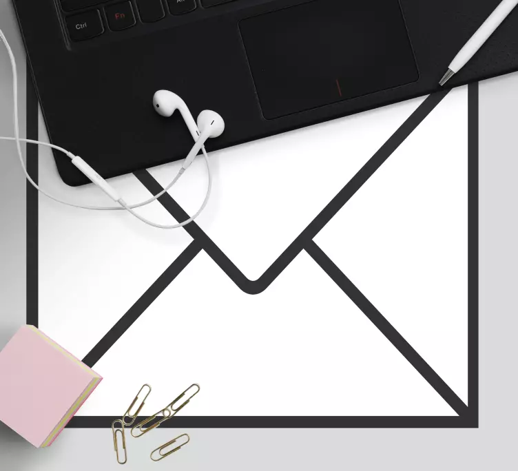 Mouse pad originais contorno de envelope - TenStickers