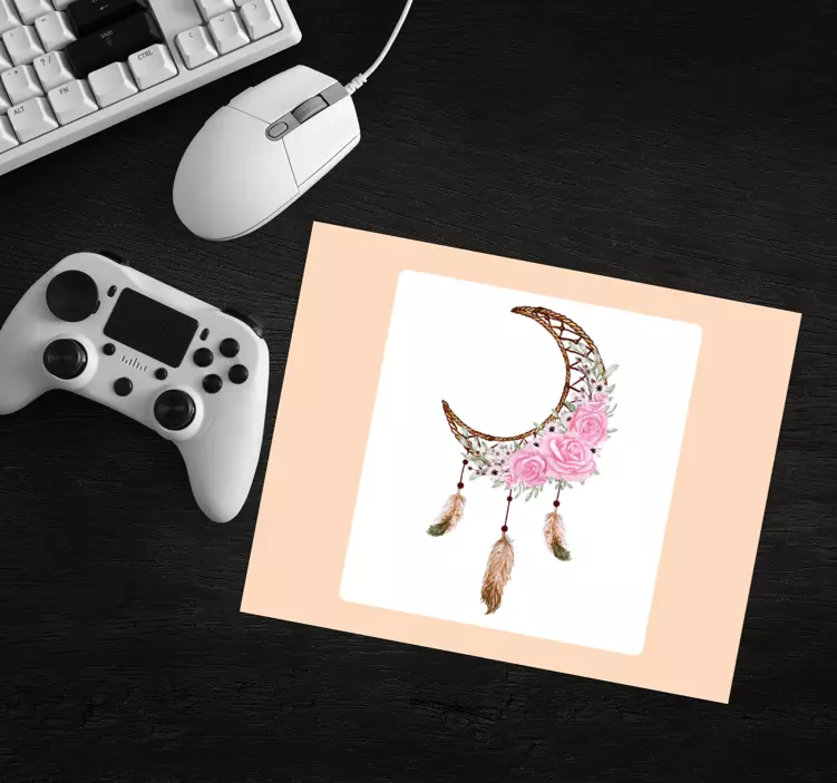 Mouse pad originais elementos florais de apanhador de sonhos - TenStickers