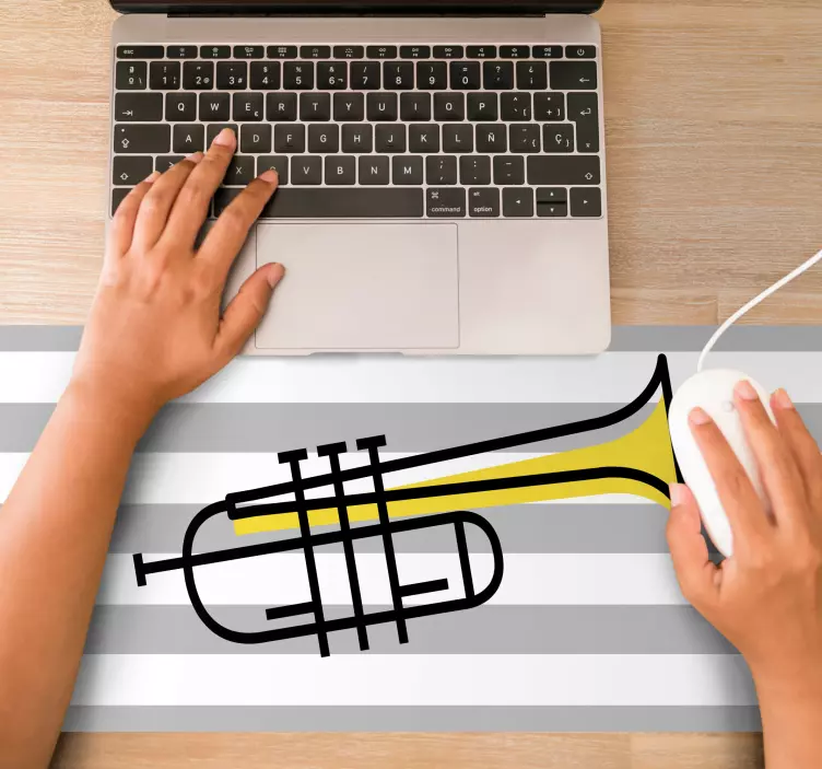 Mouse pad originais instrumento de metal estiloso - TenStickers