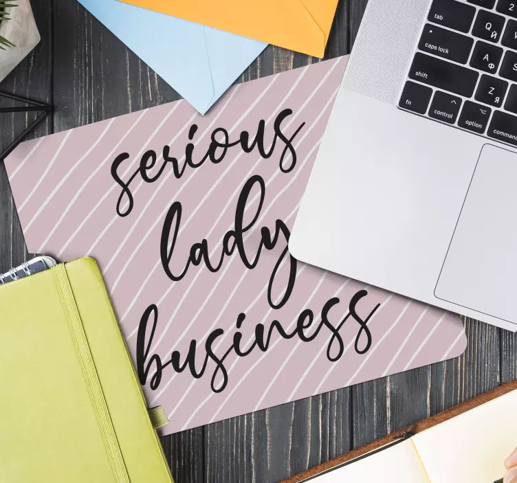 Mouse pad originais listras pink divertidas - TenStickers