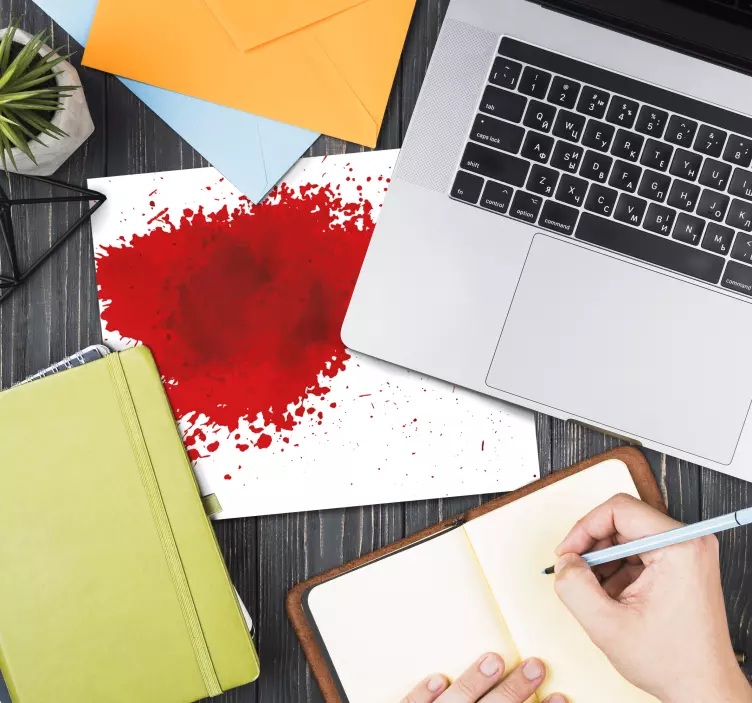 Mouse pad originais manchas vermelhas dinâmicas - TenStickers