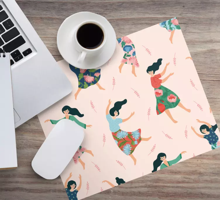 Mouse pad originais mulheres dançantes divertidas - TenStickers