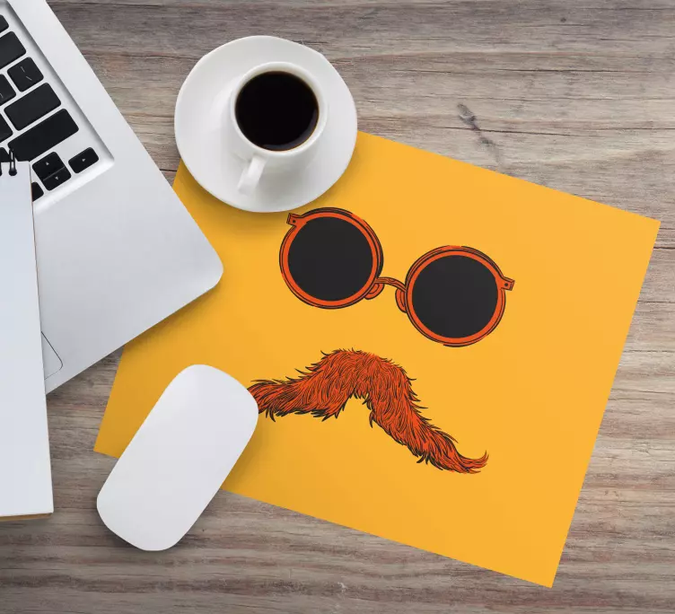 Mouse pad originais Óculos de sol divertidos com bigode - TenStickers