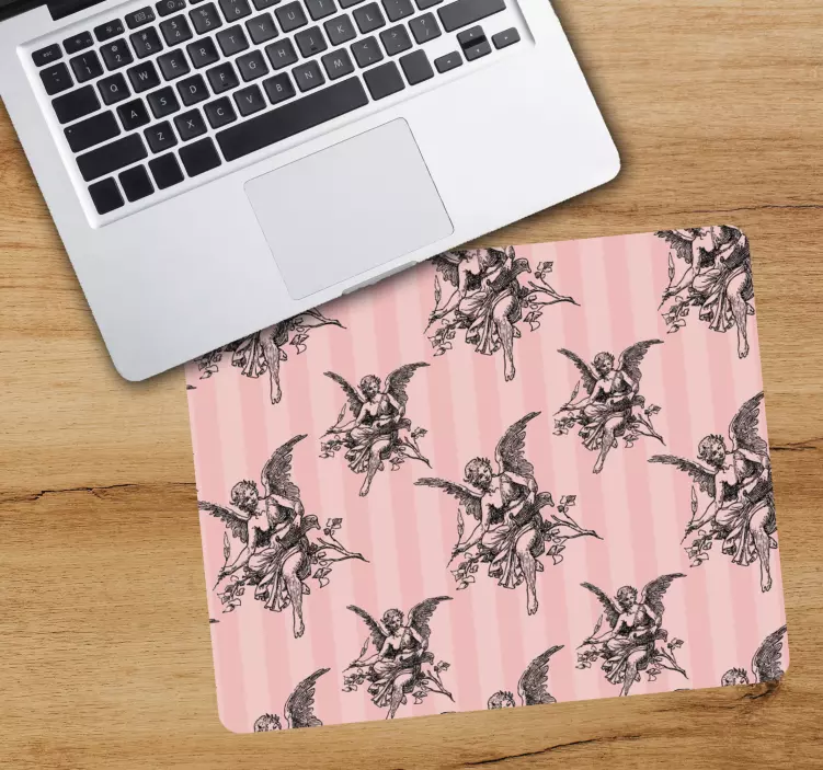 Mouse pad originais padrão de querubins angelicais - TenStickers