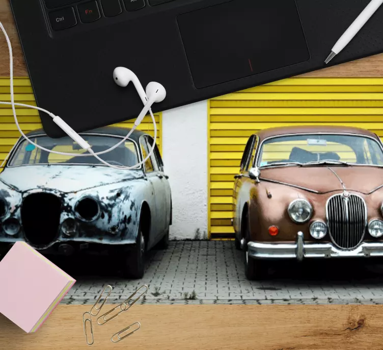 Mouse pad originais par de carros antigos - TenStickers