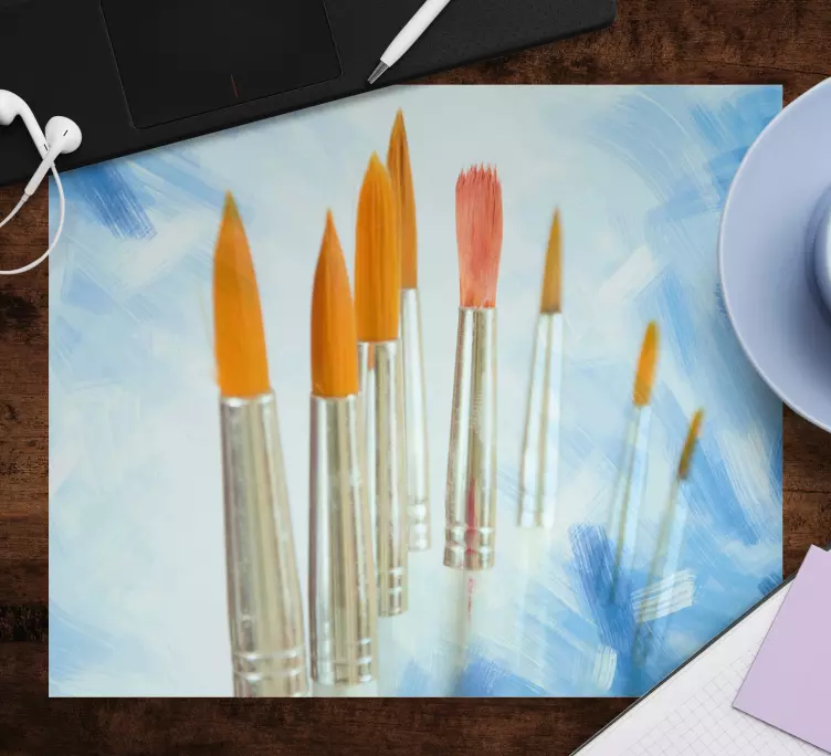 Mouse pad originais pincéis sobre tela - TenStickers