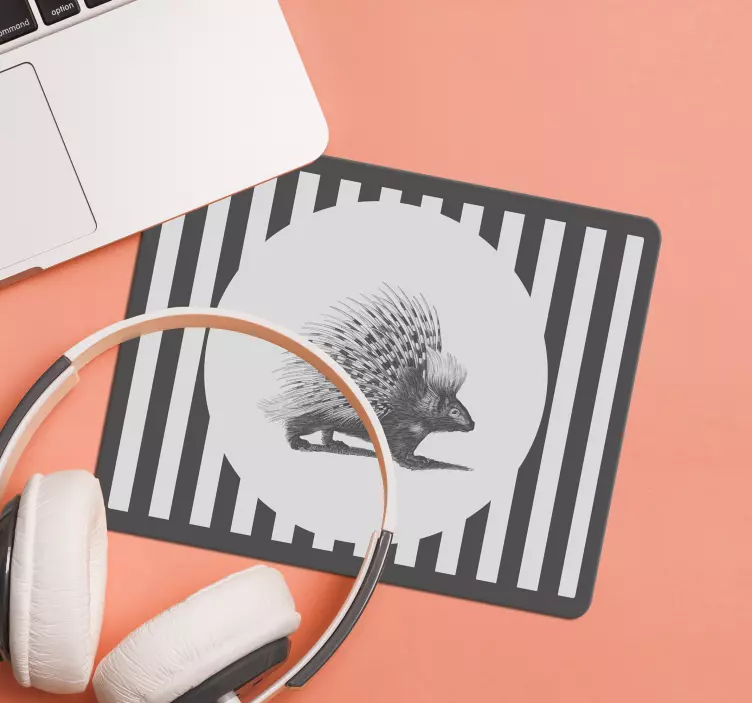 Mouse pad originais porquinho-da-índia listrado - TenStickers